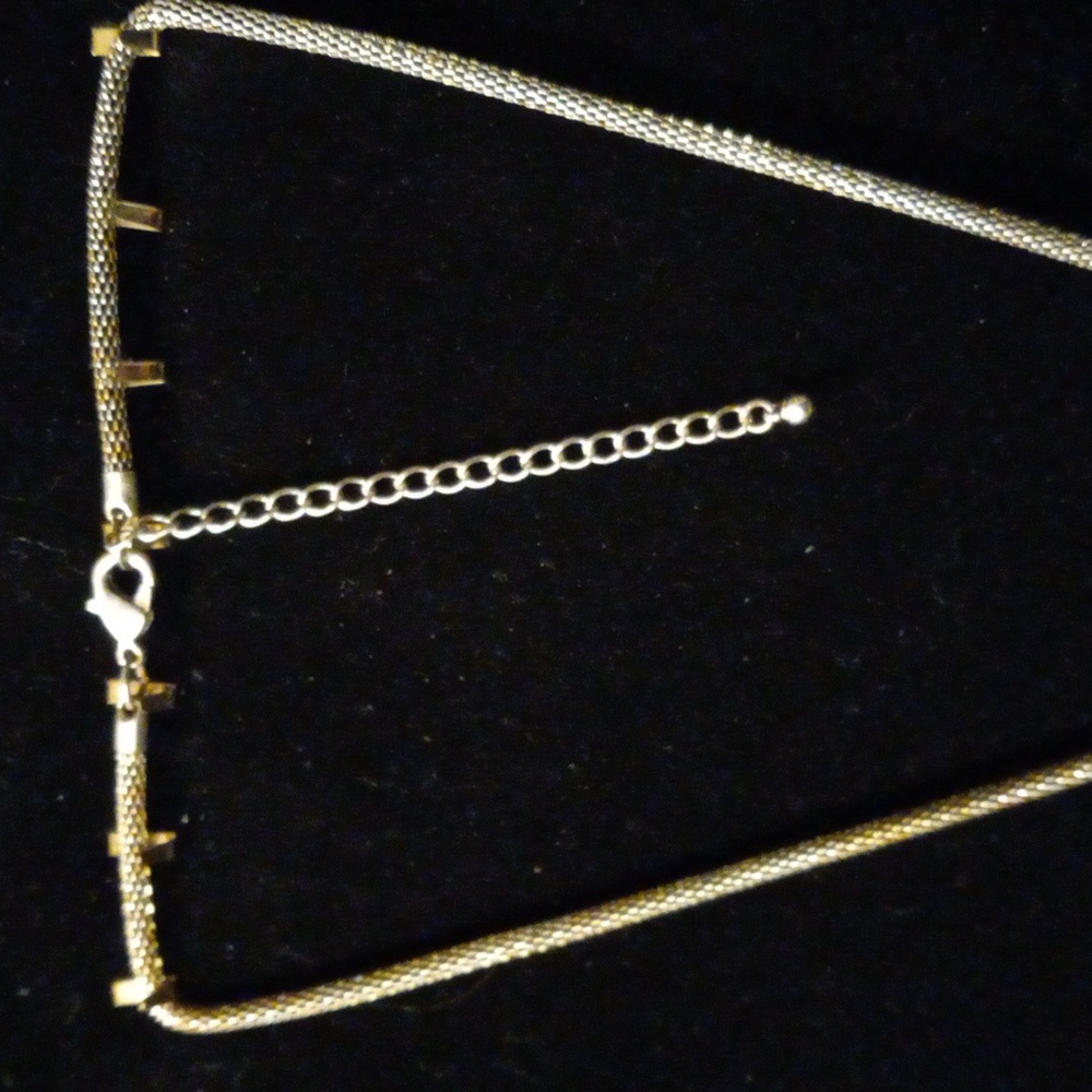 Mesh Tube Chain Necklace. Christmas Joy Pendants. 33 Charms N Beads. 16+2" Long View 4
